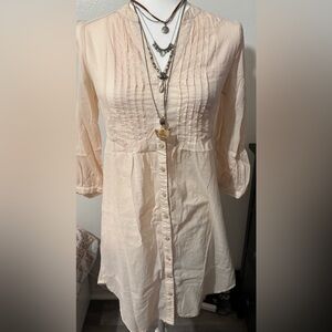 H&M Ivory Shirt Dress